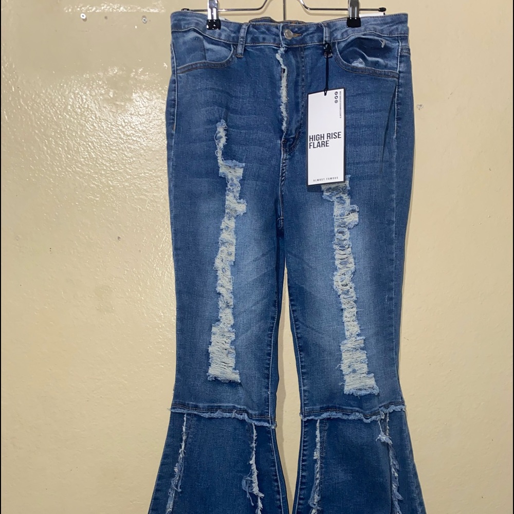High rise flare jeans